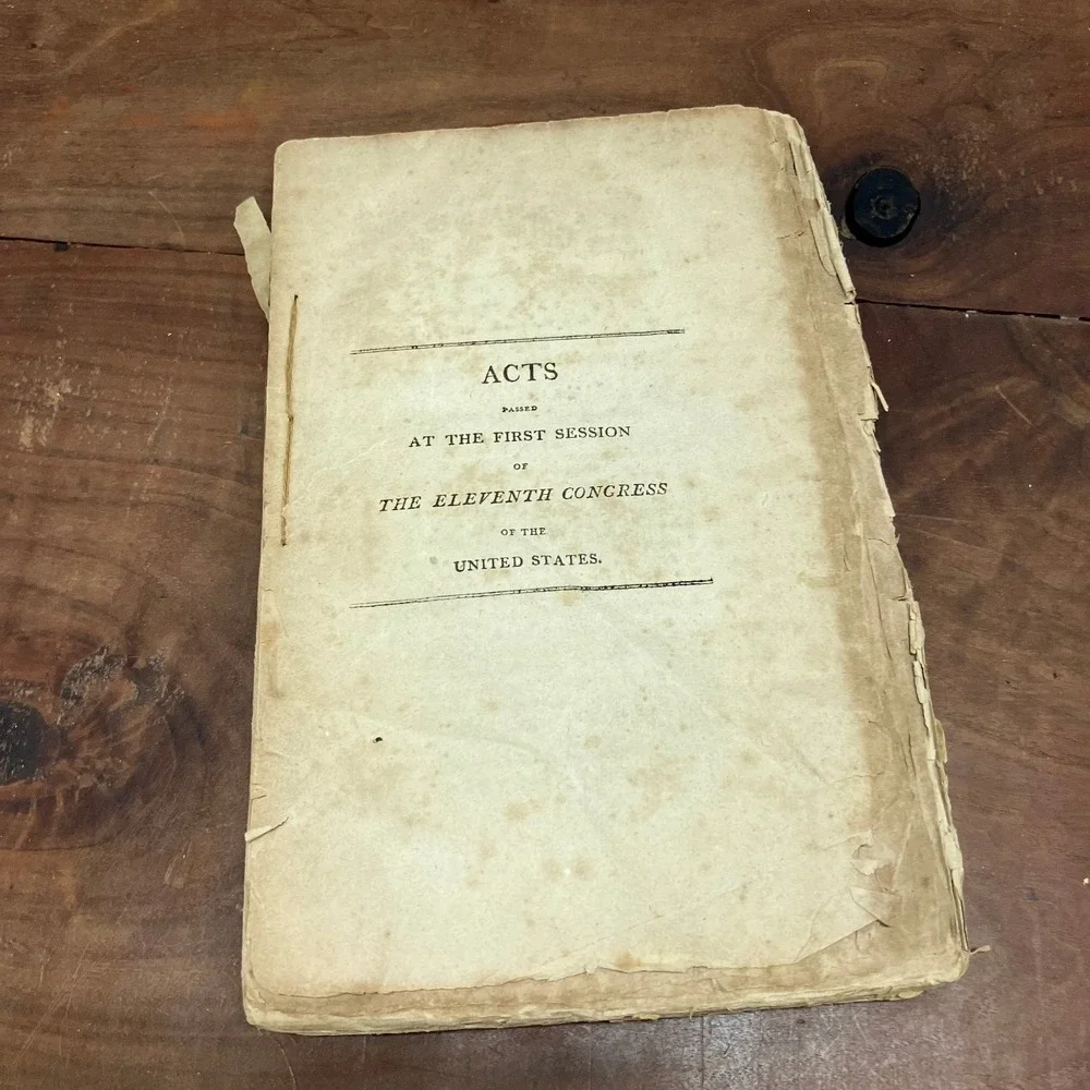 Acts 11th Congress 1808 First Session US Government Law History Americana